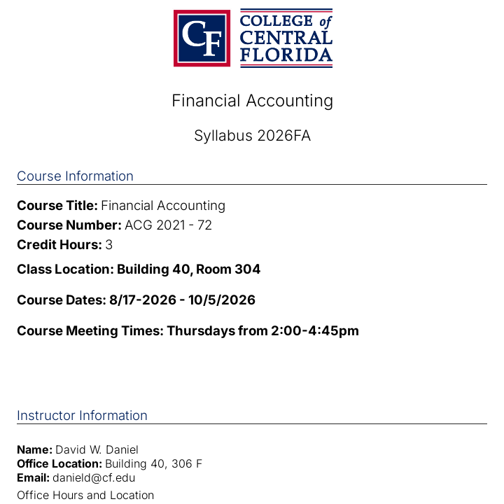 Simple Syllabus